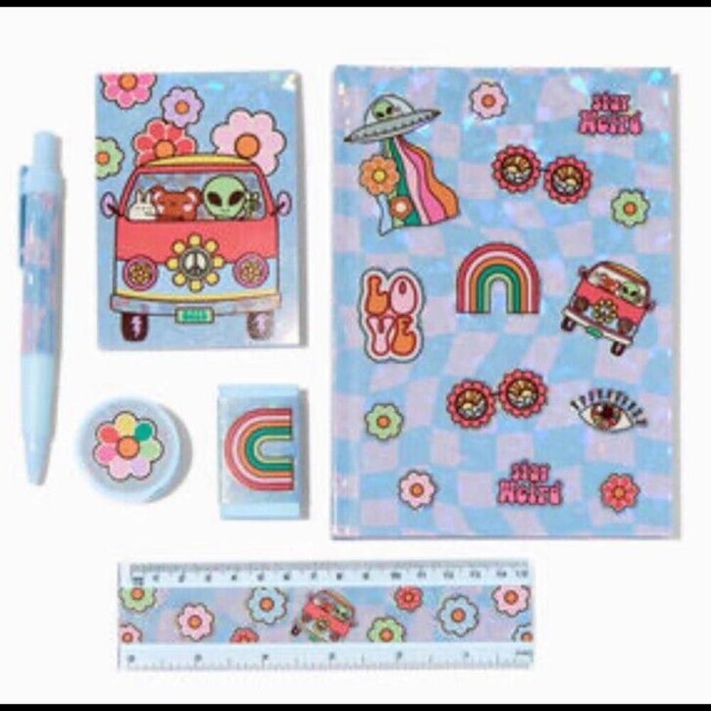 Claire’s Retro Alien Stationary Set New in Package